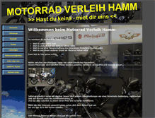 Tablet Screenshot of motorrad-verleih-hamm.de